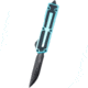 Microtech Scarab II Gen III D/E-S Standard 3.95in Folding Knife, Black, Turquoise, 1180-1TQ