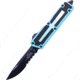 Microtech Scarab II Gen III S/E Part Serrate 3.95in Folding Knife, Turquoise, 1278-2TQ
