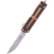 Microtech Scarab II Gen III S/E Stonewash Part Serrate 3.95in Folding Knife, Tan, 1278-11TA