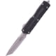 Microtech Scarab II Gen III T/E Apocalyptic Full Serrate 3.95in Folding Knife, Black, 1279-12AP