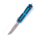 Microtech Scarab II Gen III T/E Stonewash Standard 3.95in Automatic Folding Knife, Double-Action OTF, Blue, 1279-10BL