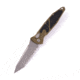 Microtech Socom Elite Auto T/E Apocalyptic Full Serrate 4.05in Automatic Folding Knife, Automatic Folder, OD Green, 161A-12APOD