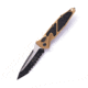 Microtech Socom Elite Auto T/E Part Serrate 4in Automatic Folding Knife, Manual Folder, Tan/Black, 161A-3TA