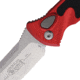 Microtech Socom Elite A S/E Automatic Folding Knife, 4.05in, M390 Steel, Stonewashed, Clip Point Blade, Aluminum, Red Handle, 160A-10RD