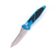 Microtech Socom Elite T/E-A Stonewash Standard 4.05in Automatic Folding Knife, Automatic Folder, Blue, 161A-10BL