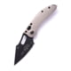 Microtech Stitch S/E Automatic Folding Knife, 3.75in, Automatic Folder, Natural Clear, 169-1NC
