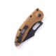 Microtech Stitch S/E Automatic Folding Knife, 3.75in, Automatic Folder, Tan, 169-1TA