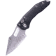 Microtech Stitch S/E Stonewash Part Serrate 3.75in Folding Knife, Black, 169-11