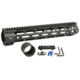 Midwest Industries Low Combat Rail Handguard, DPMS LR-308, 12.625 in, M-LOK, .150 Tang Height, Anodized, Black, MI-CRL308-12.625