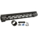 Midwest Industries Low Combat Rail Handguard, DPMS LR-308, 15 in, M-LOK, .150 Tang Height, Anodized, Black, MI-CRL308-15