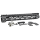 Midwest Industries MI Ultra Lightweight Titanium One Piece Free Float Handguard, M-LOK compatible, Black, 12.625in, MI-ULW12.625