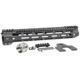 Midwest Industries MI Ultra Lightweight Titanium One Piece Free Float Handguard, M-LOK compatible, Black, 12.625in, MI-ULW12.625