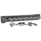 Midwest Industries MI Ultra Lightweight Titanium One Piece Free Float Handguard, M-LOK compatible, Black, 14in, MI-ULW14