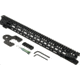 Midwest Industries One Piece Free Floating AR Rifles Extended 17.5 Inch Rail, M-LOK Compatible, Black, MWMI-G3M17XR