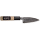 Mikihisa Deba Fixed Blade Knife, 7.75in Overall, 3.13in Blade, Tsuchime White Steel #2 Blade, Poplar Wood Handle, L039