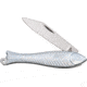 Mikov Fish Folding Knife,2in,Stainless Blade,Sculpted Chrome Handle MIK130NZN1