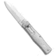 Mikov Mikov 241 Predator Lever Lock Automatic Knife Silver ABS 3.75" Polish 420*DISC, Gray, 420, adult, BHQ-223168