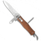 Mikov Mikov 241 Predator Multi-Tool Automatic Knife Wood 3.75" Polish, Wood, 420, adult, BHQ-31672