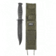 MIL-TEC Army Combat Fixed Blade Knife, 6.9in, Black Blade, OD Green, 15363001