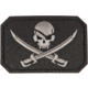 MIL-TEC PVC 3D Jolly Roger Patch, Black, 2.2 x 3 in, 16832202