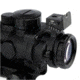 Army Navy Sales Tri-Illuminated Rifle Scope w/Fiber Optic Sight, 4x32mm, 25.4 Tube, Black, 4x32 Tri-ILLuminate
