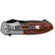 Miscellaneous Speed Assisted Folding Knife,4.5in closed,Black Stainless Blade,Brown Pakkawood Handle,Stainless Bolster M3610