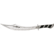 Miscellaneous Fantasy Fixed Blade Knife,17.25in,Upswept Stainless Blade,Laminated Black Wood Handle M3680