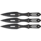 Miscellaneous Fixed Blade Throwing Knife Set 3pc, 4in Double Edge,Skeletonized Handle M4143