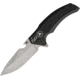 Miscellaneous Fury Linerlock A/O Black Folding Knife, 3.5 satin finish stainless blade, Black textured aluminum handle, 32365