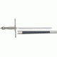 Miscellaneous Medieval Dagger Fixed Blade Knife,13.375in,Stainless Blade,Twisted Wire Wrapped Handle M3276