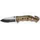 Miscellaneous Speed Assisted Rescue Folding Knife,4.625in closed,Assisted Opening Blade,Tan Camo Alum Handle M3993