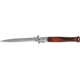 Miscellaneous Speed Assisted Stiletto Folding Knife,6.125in,Dagger Style Blade,Red Pakkawood Handle M3879