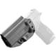 Mission First Tactical Hybrid Kydex with Leather Shell IWB Holster, Fits Sig P365 X-Macro, With 1.5" Belt Attachment, Ambidextrous, Black, H3-SIG-6-BLK2