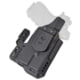 Mission First Tactical Pro Kydex IWB Light Holster, Sig P320 Carry w/TLR-7, Ambidextrous, Black, H5-SIG-8-WL-7-BL