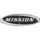 Mission Patch, Measures 4 3/8in Overall, Oval Sew-On Design, Black Background With Embroidered inMissionin Logo, PATCH
