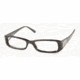 Miu Miu MU20DV SV Prescription Eyeglasses, Striped Black Frame w/ 49 mm Diameter Lenses, 8AW1O1 4916