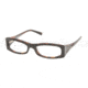 Miu Miu MU 10FV Eyeglasses, Black Spotted Tortoise Frame w/NonRx 50 mm Diameter Lenses, 7VO1O1 5016
