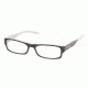 Miu Miu Eyeglasses MU17FV with No-Line Progressive Rx Prescription Lenses, Select Frame Color / Lens Diameter Black-Ice Frame / 50 mm Prescription Lenses