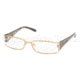 Miu Miu MU55FV Bifocal Eyeglasses - Shiny Brass Demo Lens Frame / 50 mm Prescription Lenses, 7OE1O1-5016