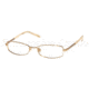 Miu Miu MU59EV Bifocal Eyeglasses - Shiny Brass Demo Lens Frame / 50 mm Prescription Lenses, 7OE1O1-5016