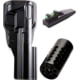MK Series Holster with .365 in Fiber Optic Green Sight and 1in Pac-Lite Compensator, Gloss Black