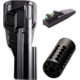MK Series Holster with .365 in Fiber Optic Green Sight and 1in Pac-Lite Compensator, Matte Black