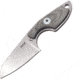 MKM Mikro 2 Fixed Blade Knife, 2 stonewash finish Bohler M390 stainless sheepsfo, Green canvas micarta handle, MK MR02-GC