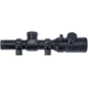 Monstrum 1-4x20 Rifle Scope with Rangefinder Reticle and Medium Profile Scope Rings, Black, S1420-R-RG