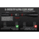 Monstrum Alpha Series 4-16x44 FFP Rifle Scope, MOA Reticle, Black, GA41644-BLK