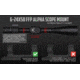 Monstrum Alpha Series 6-24x50 First Focal Plane FFP Rifle Scope with MOA Reticle, Black, GA62450-BLK