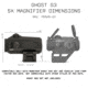 Monstrum Ghost G3 5x30mm Magnifier w/ Flip-to-Side Mount
