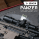 Monstrum Panzer ED 1-10x24mm LPVO 30mm Rifle Scope, First Focal Plane