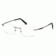 Mont Blanc MB0670 Eyeglass Frames - Shiny Light Ruthenium Frame Color