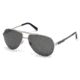 Mont Blanc MB457S Sunglasses - Shiny Palladium Frame Color, Smoke Lens Color